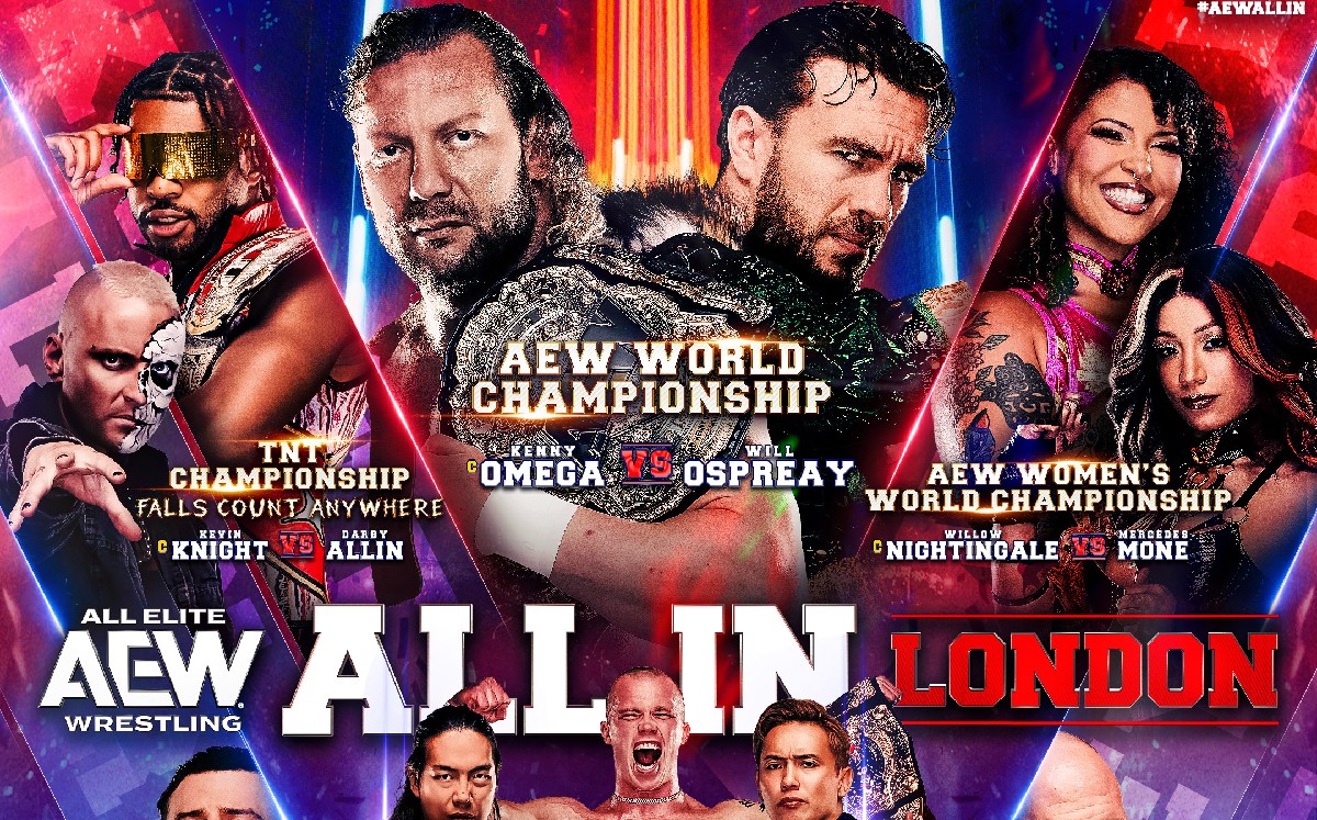 AEW: All In London 2026 EN VIVO Horario y dónde ver cartelera completa de lucha libre (X @AEW)