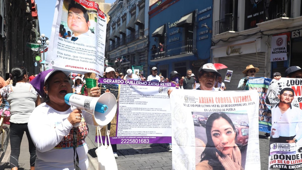 Colectivo de La Voz de los Desaparecidos exige justicia en Puebla | Melanie Torres