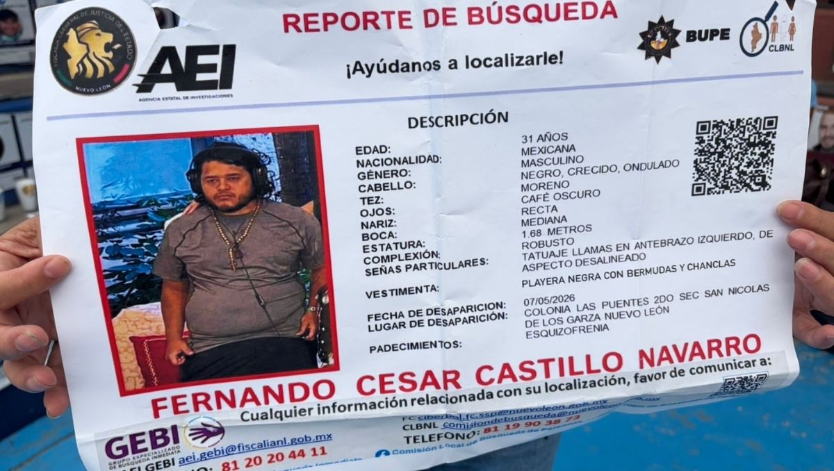 Fernando Castillo Navarro salió de casa de sus abuelos en San Nicolás y ya no apareció. Foto: Gabriela Garza
