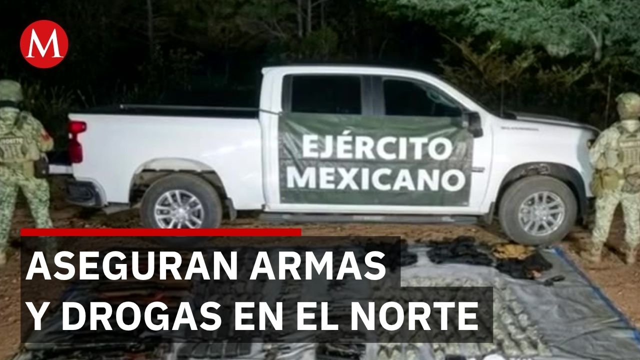 Fuerzas armadas aseguran arsenal y destruyen plantíos de mariguana en Nayarit y Durango