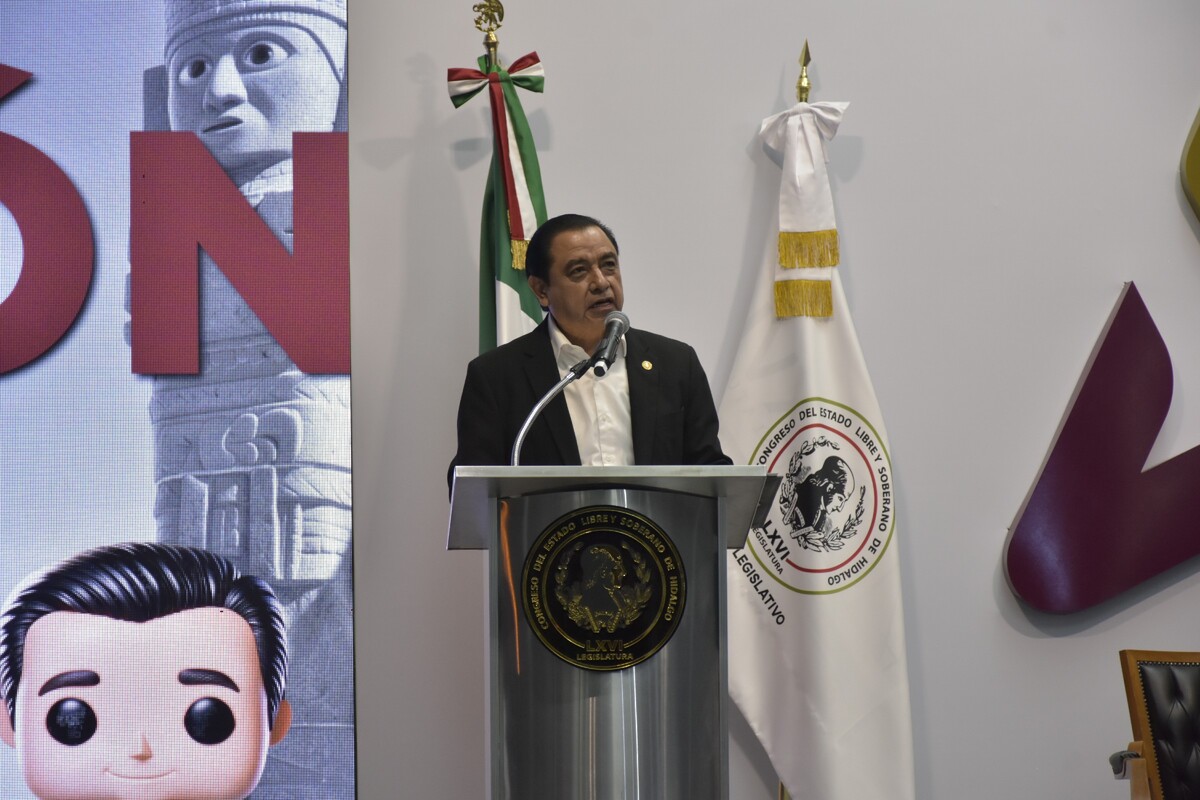 2º Informe de actividades de Andrés Velázquez Vázquez. (Cortesía: Congreso de Hidalgo)