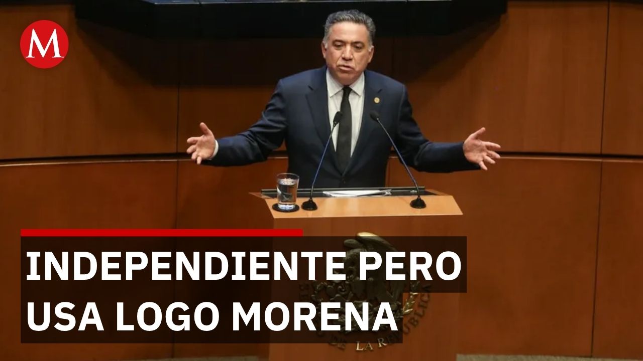 Insuza se declara independiente pero mantiene logo de Morena en su oficina