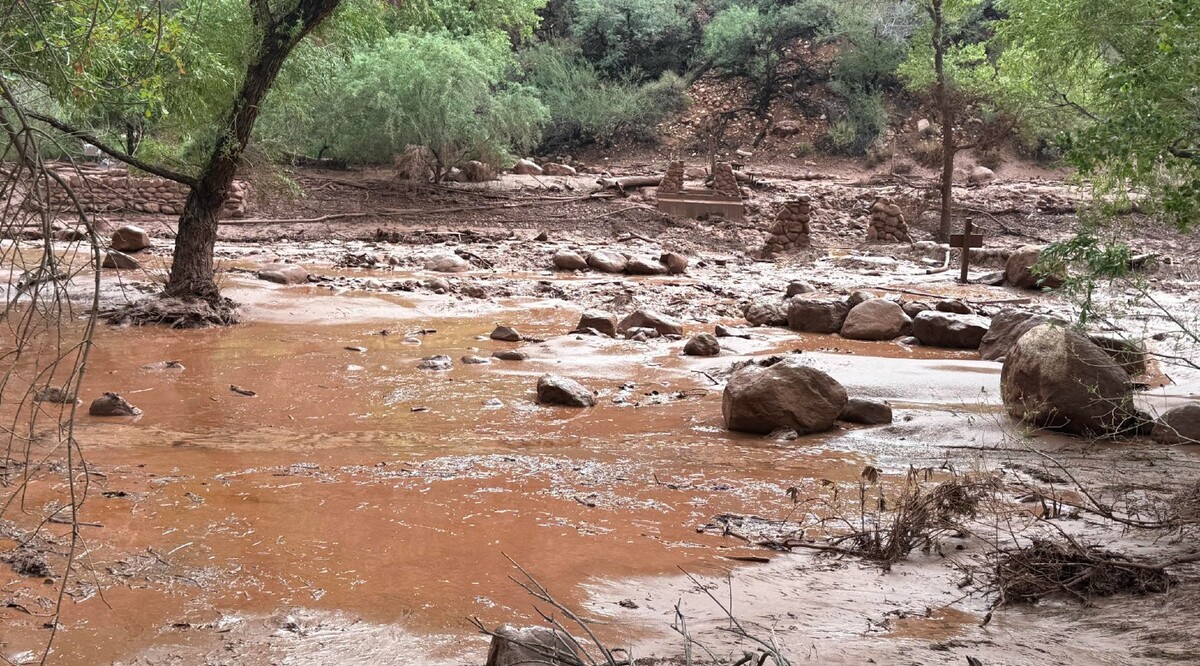 Inundaciones en Gran Cañón. | Foto: EFE