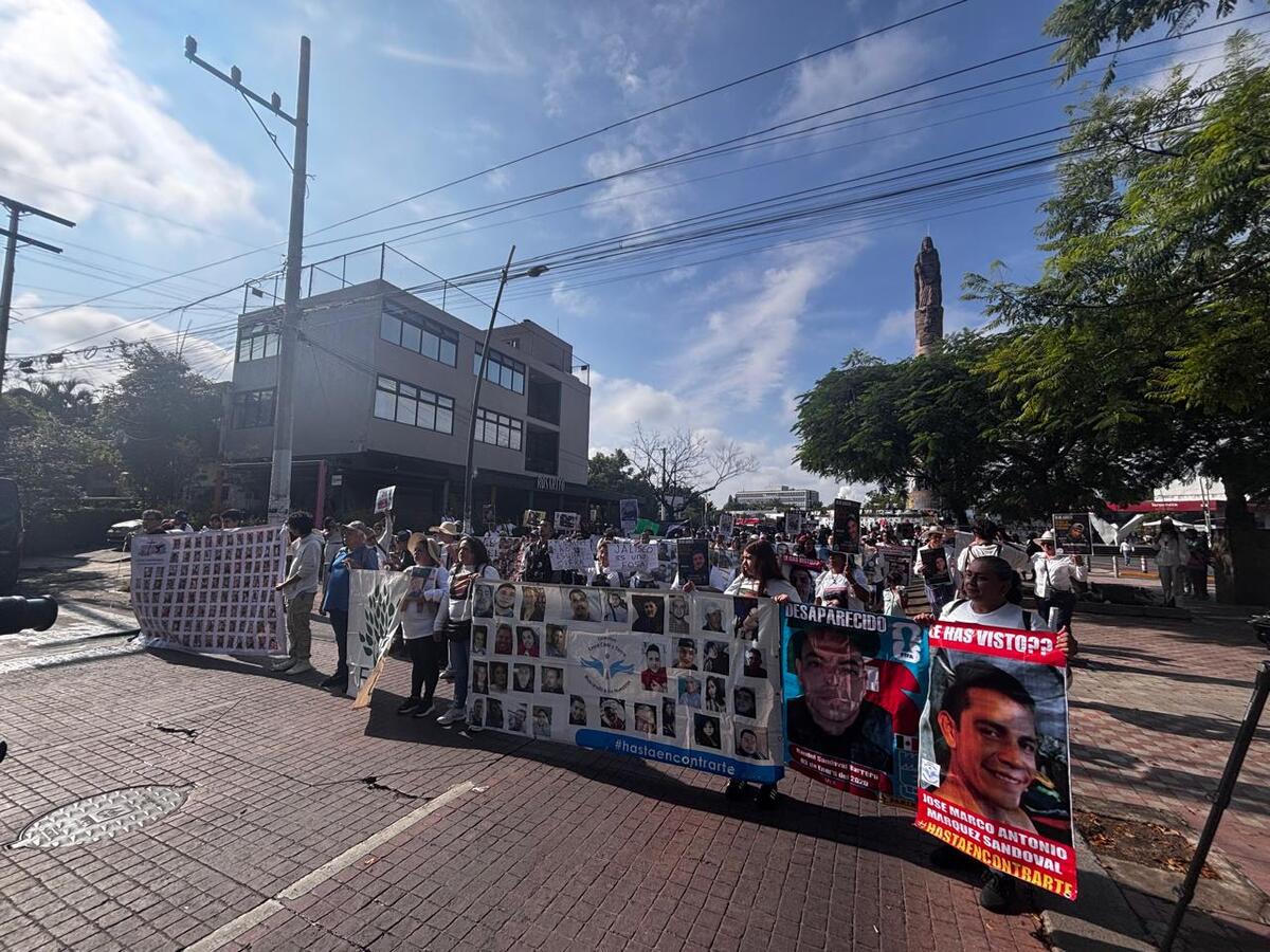 Marcha por los desaparecidos en Jalisco. (Josefina Ruíz)