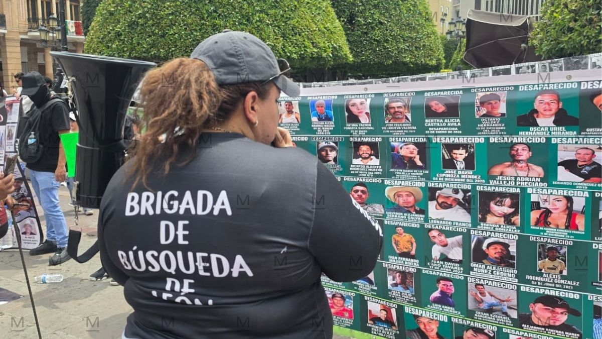 La movilización, convocada por el colectivo Unidos por los Desaparecidos de León. | Rocío Hernández