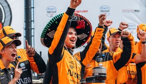 Patricio O’Ward logra doblete y gana la carrera de Milwaukee 1