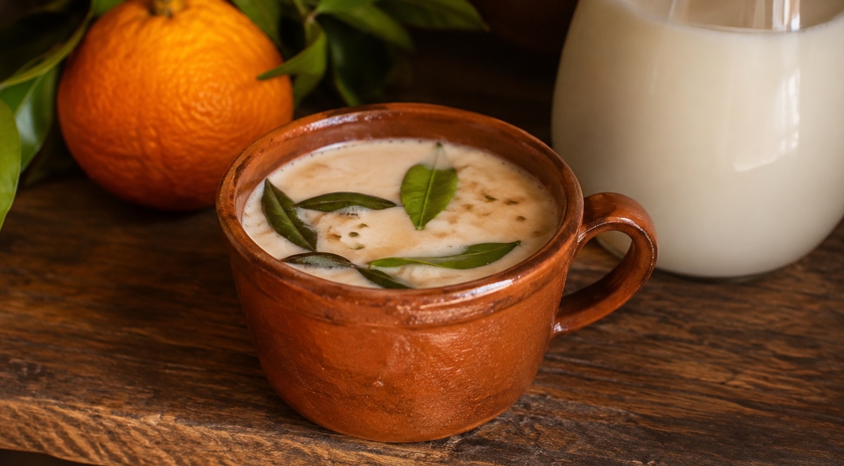 ¿Qué ingredientes lleva una infusión de naranja con leche? | IA