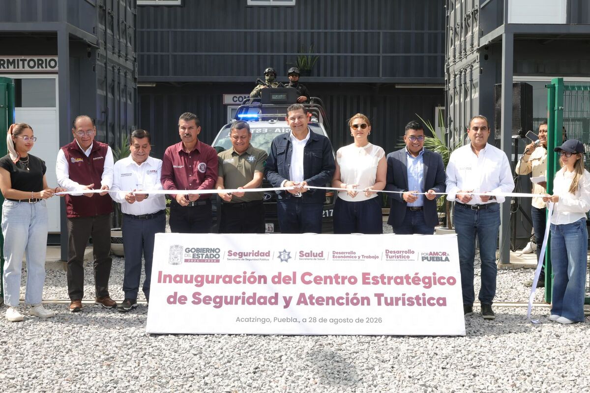Alejandro Armenta inauguró el CESAT y un nuevo distrito judicial en Acatzingo para reforzar la seguridad y la impartición de justicia.