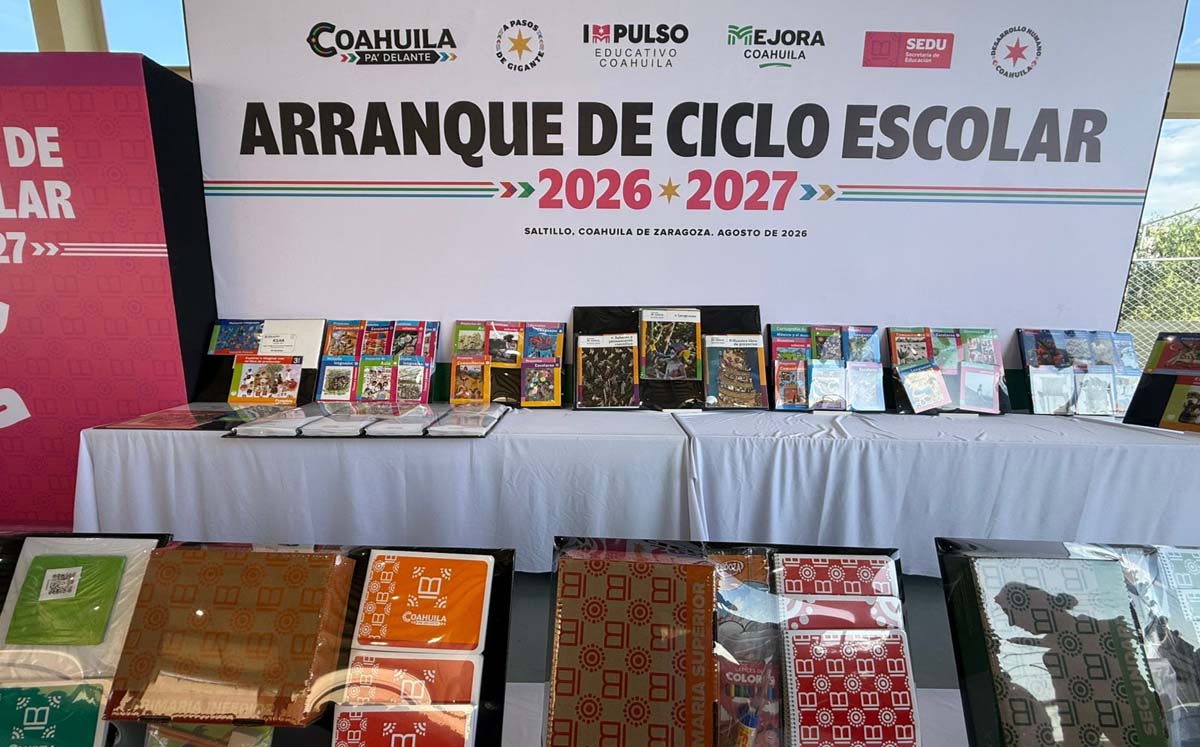 Arranca ciclo escolar 2026-2027 en Coahuila. | Foto: Iván Sánchez