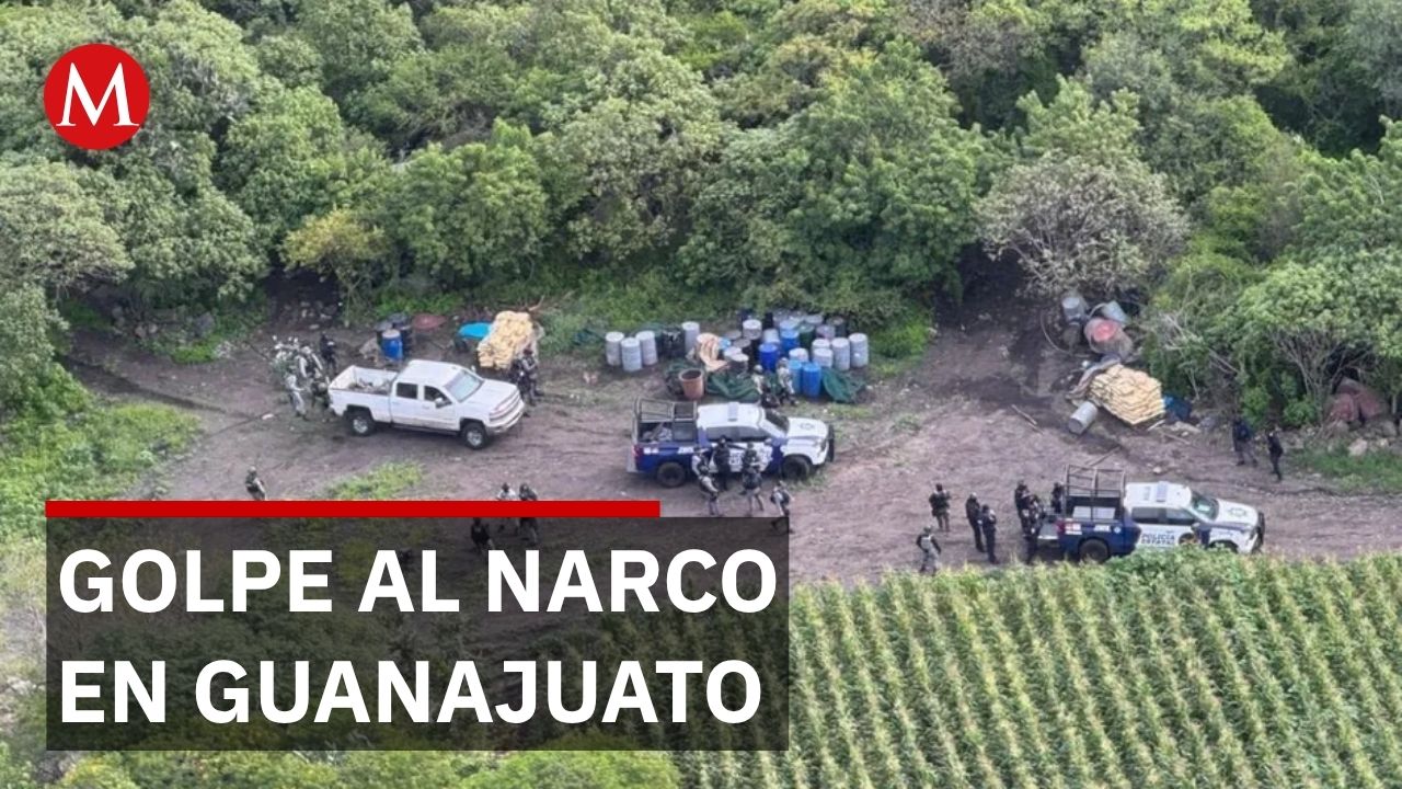 Desmantelan presunto narcolaboratorio de drogas sintéticas en Acámbaro, Guanajuato