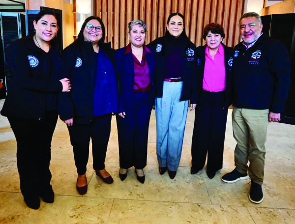 La dirigente nacional reconoció el trabajo de la gobernadora mexiquense. CORTESÍA: MORENA