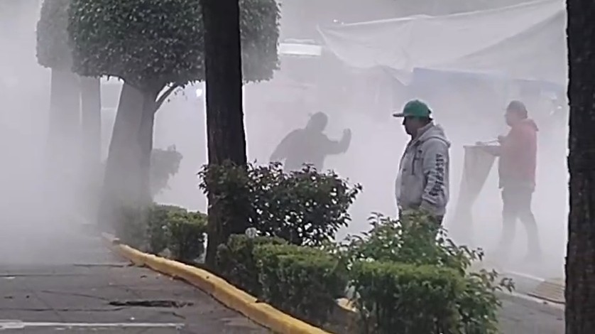 Los protestantes arribaron aproximadamente a las 14:00 horas a las inmediaciones de Segob. | Especial