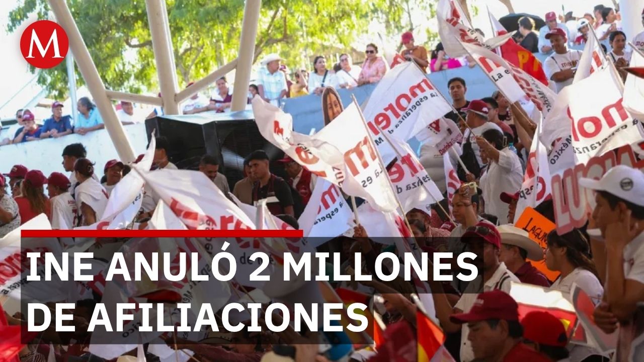 Morena presume 11.6 millones de militantes pero INE anuló más de 2 millones por fraude