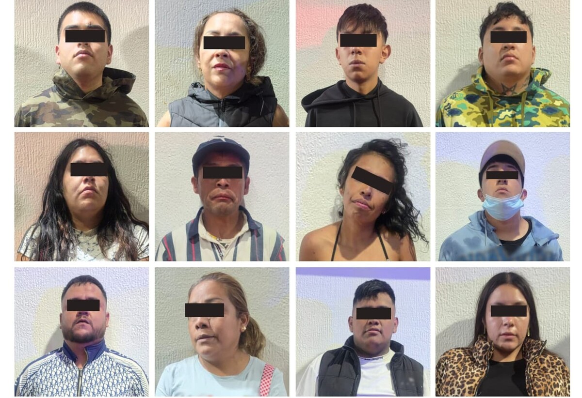 Las 12 personas detenidas fueron puestas a disposición del Ministerio Público correspondiente. | Especial