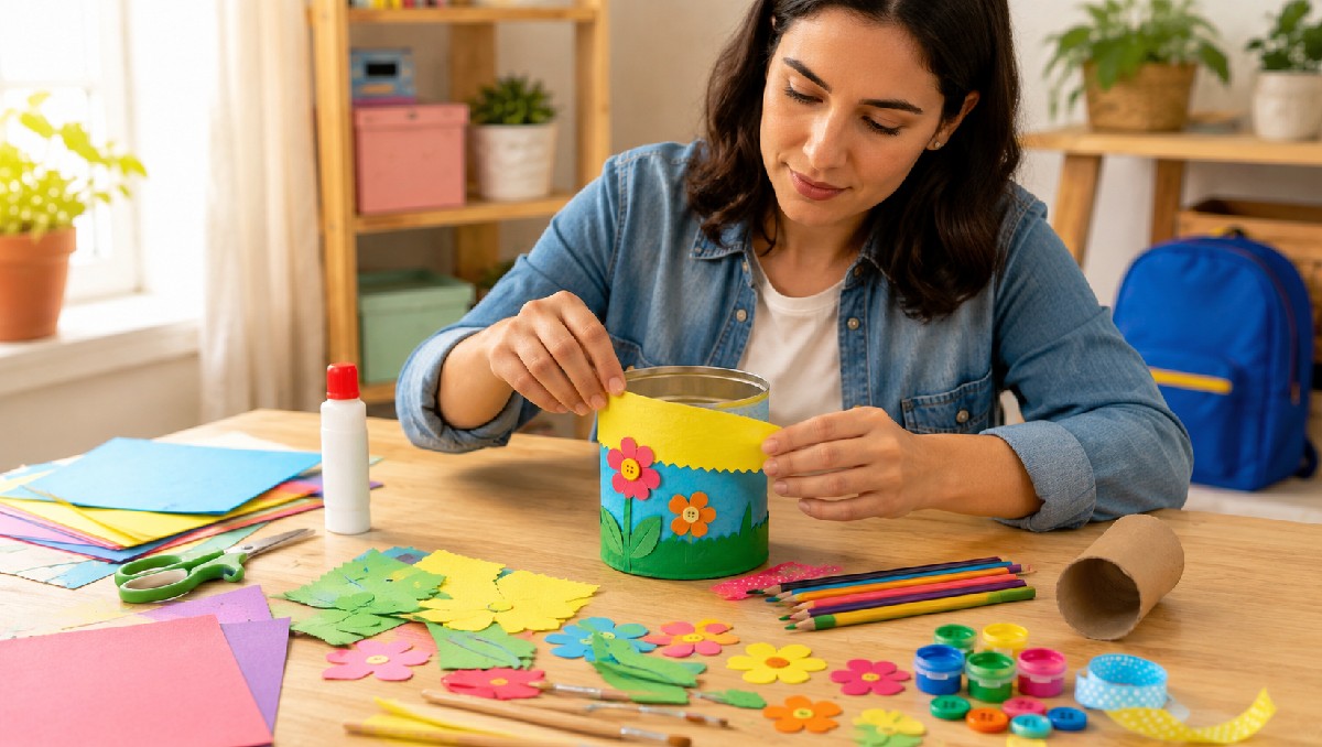Portalápices con material reciclado | IA M2