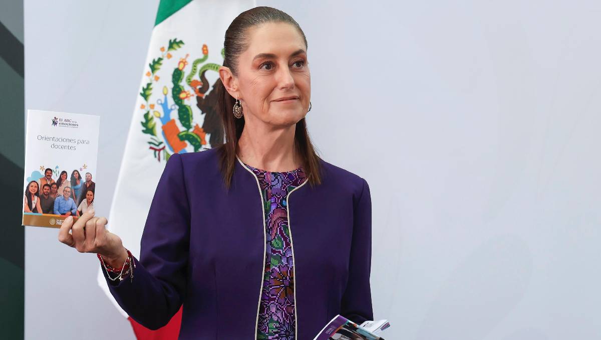 La presidenta Sheinbaum presentó el ABC de las emociones | Foto: Juan Carlos Bautista