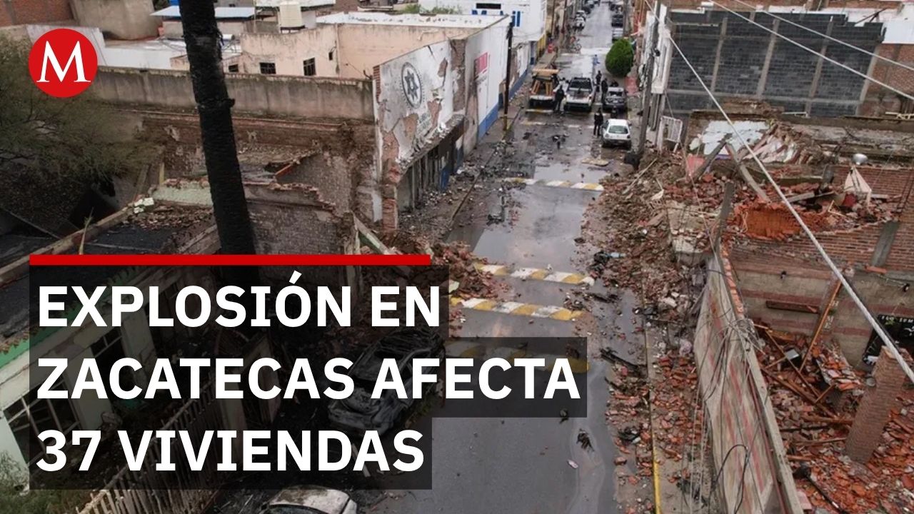 Registran explosión de coche bomba en Ojocaliente, Zacatecas; dejó viviendas en ruinas