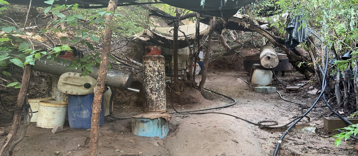 Sitio para la producción de droga sintética. | Foto: Cortesía