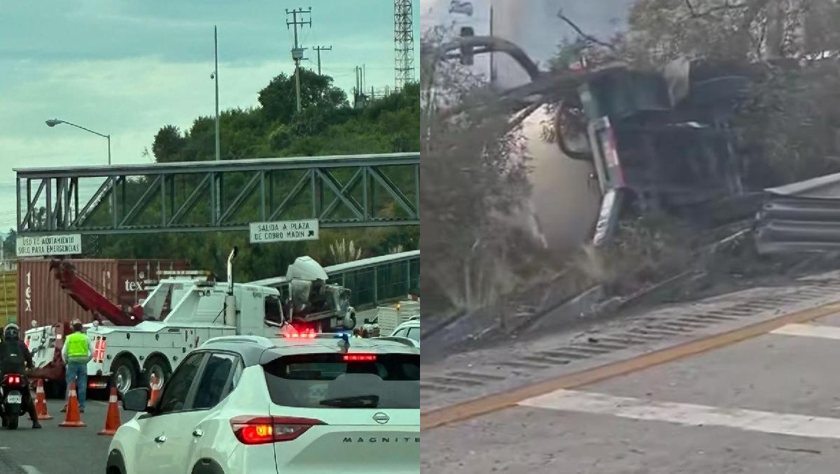 Los accidentes complicaron la movilidad hacia Toluca y Ciudad de México. | Foto: Vecinos de Chiluca / Facebook