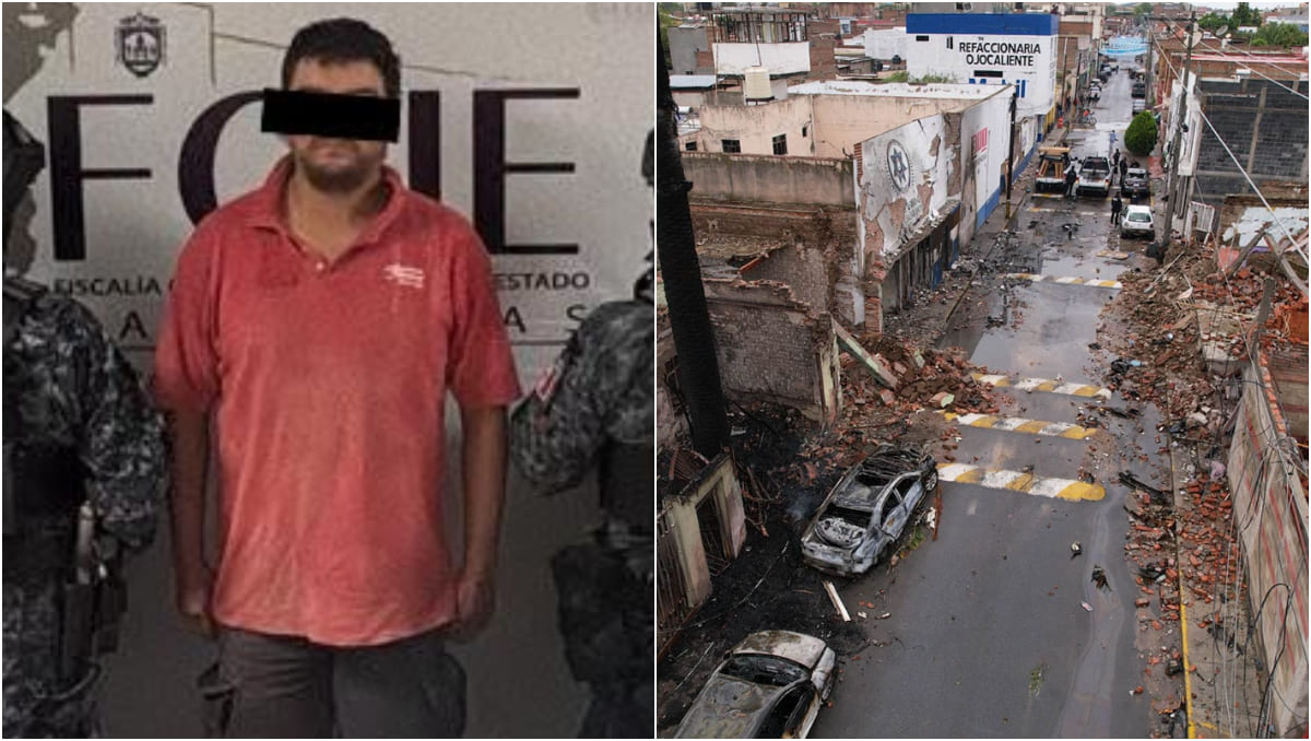 El primer detenido por la explosión es originario de Aguascalientes. (Foto: SSPZ | Cuartoscuro)