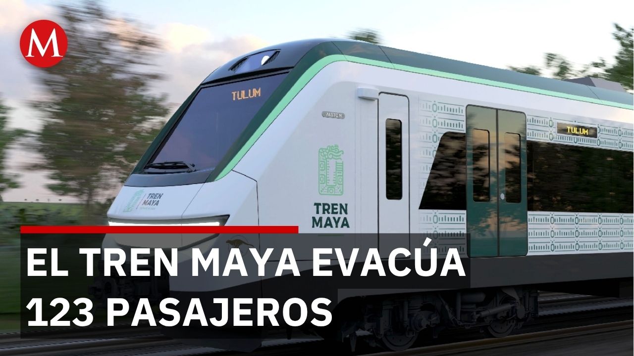Evacuación de emergencia en Tren Maya: 123 pasajeros desalojados en ruta de Cancún