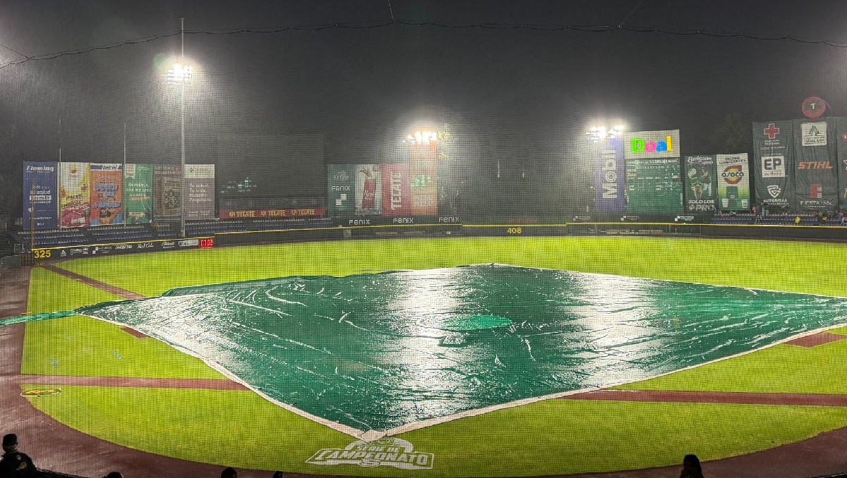 Lluvia suspende tercer juego de la Serie de Campeonato de la Zona Sur entre Pericos y Olmecas (X @Pericos_Oficial)