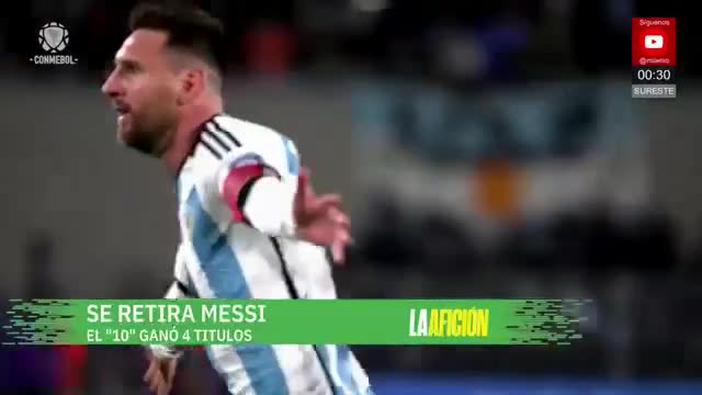 Messi anuncia su retiro de la selección argentina | Milenio Noticias: La Afición, 31 de agosto de 2026
