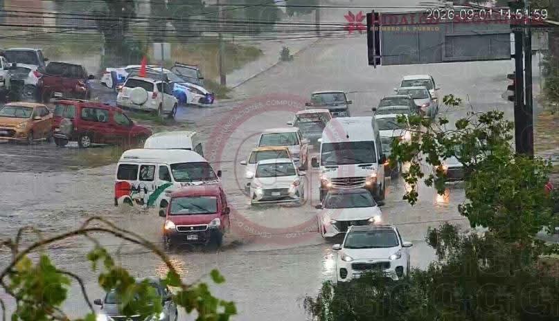 Tres municipios del área metropolitana de Pachuca se vieron afectados por la intensa lluvia. (SSPH)
