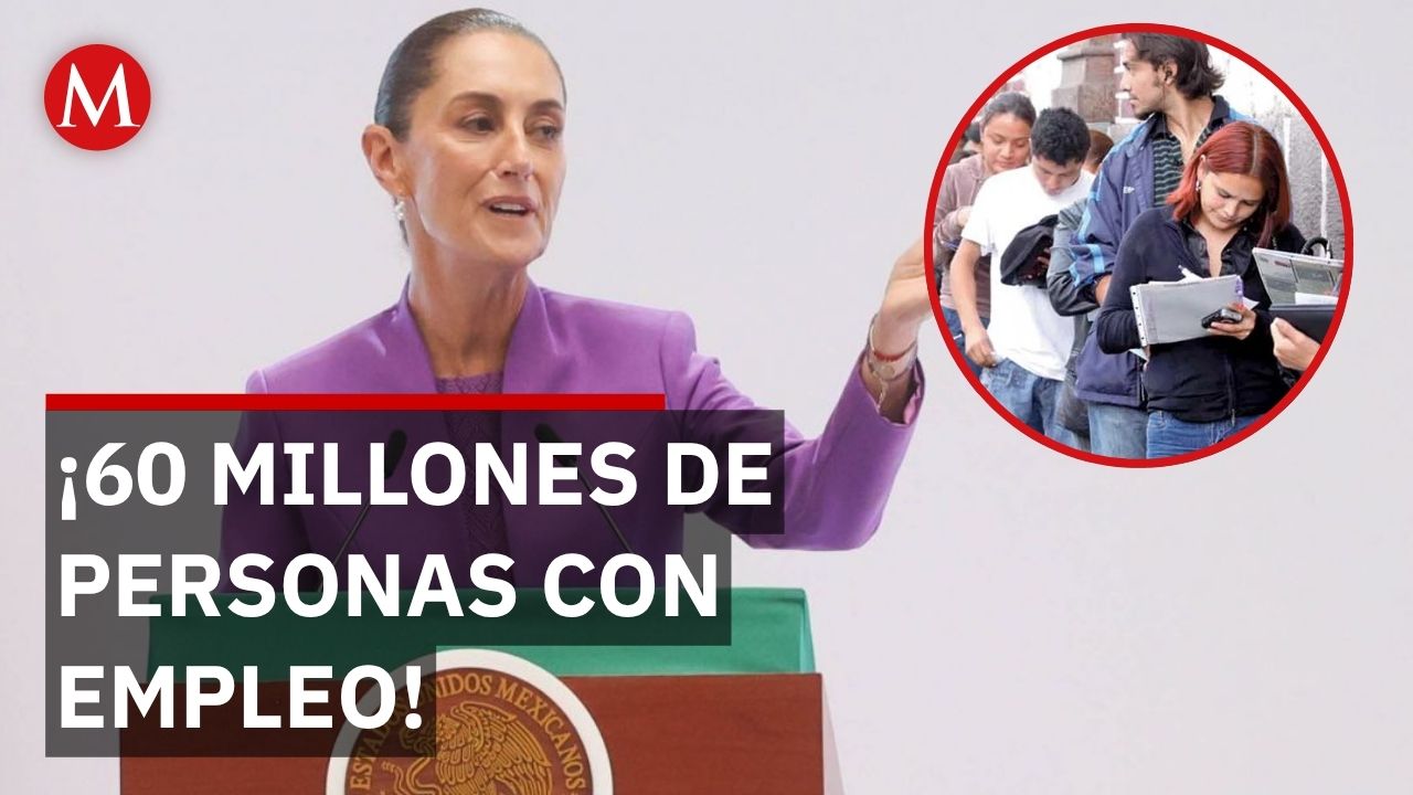 Sheinbaum en su informe: Desempleo en México se sitúa en "tan solo 2.7 por ciento"