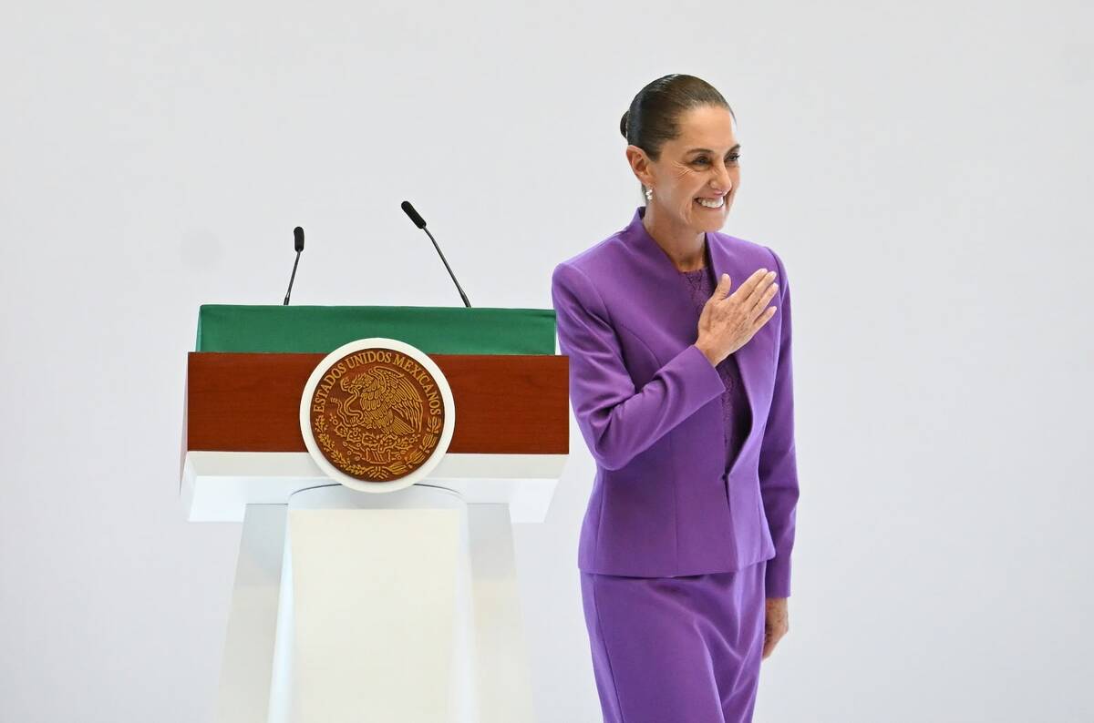 Sheinbaum Pardo durante su Segundo Informe de Gobierno en Palacio Nacional. | Foto: Daniel Augusto