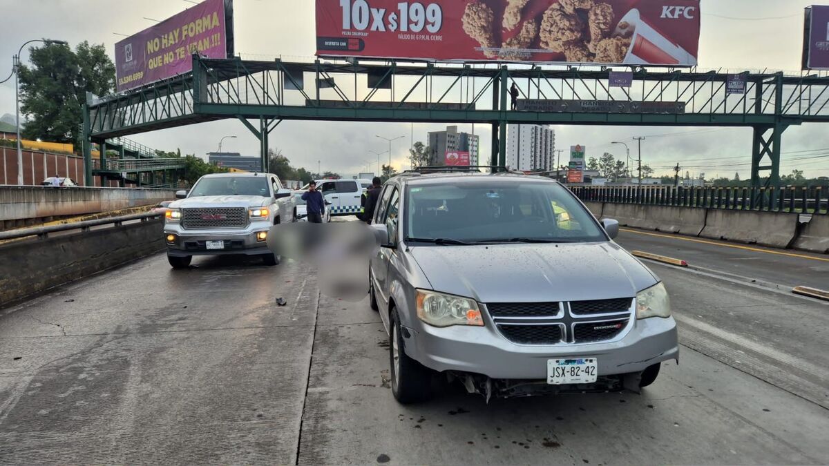 El accidente ocurrió sobre Periférico Sur. (Juan Carlos Munguía)