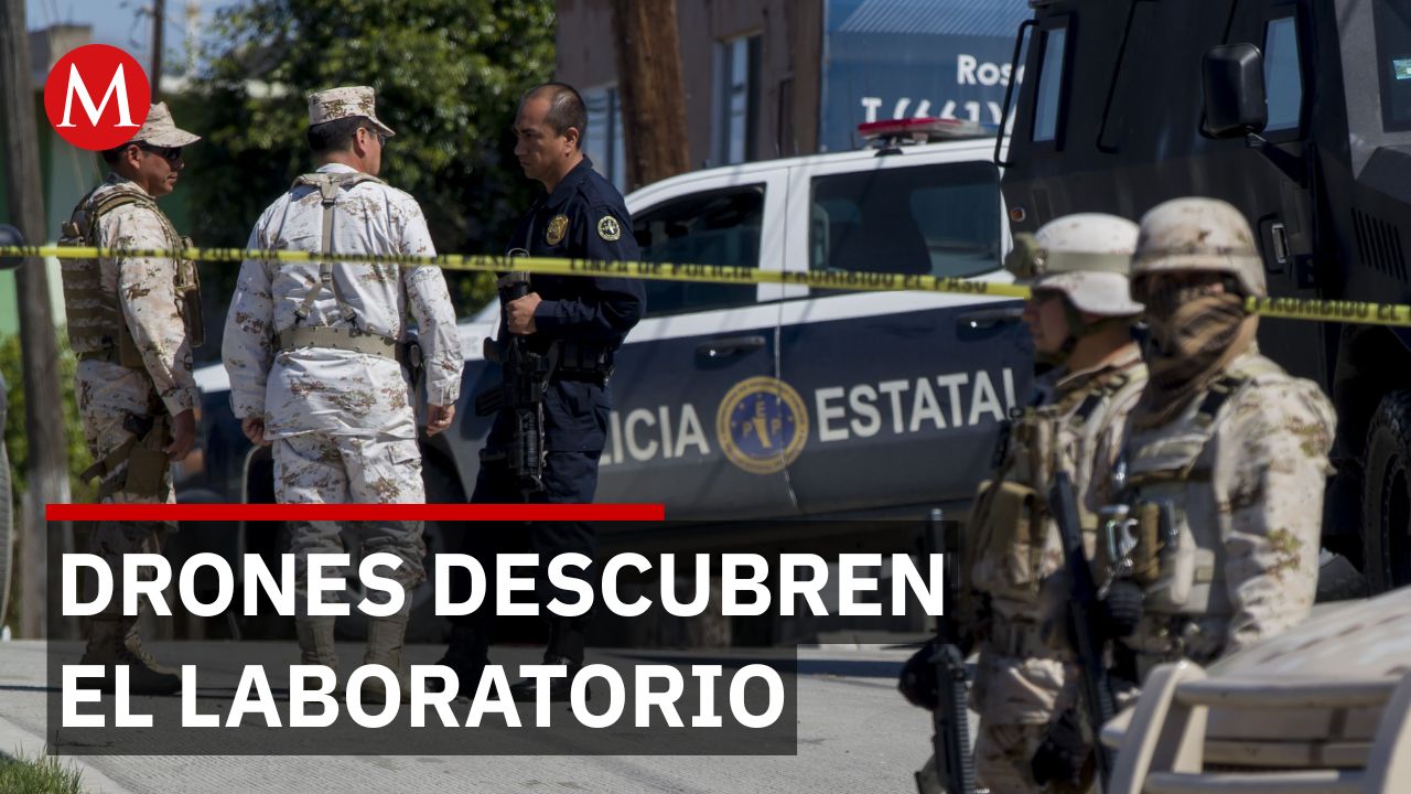 Aeronave detecta presunto narcolaboratorio y autoridades aseguran sustancias en Chihuahua