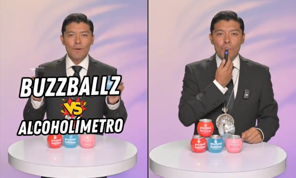 Creador de contenido pone a prueba BuzzBallz vs. alcoholímetro | Especial