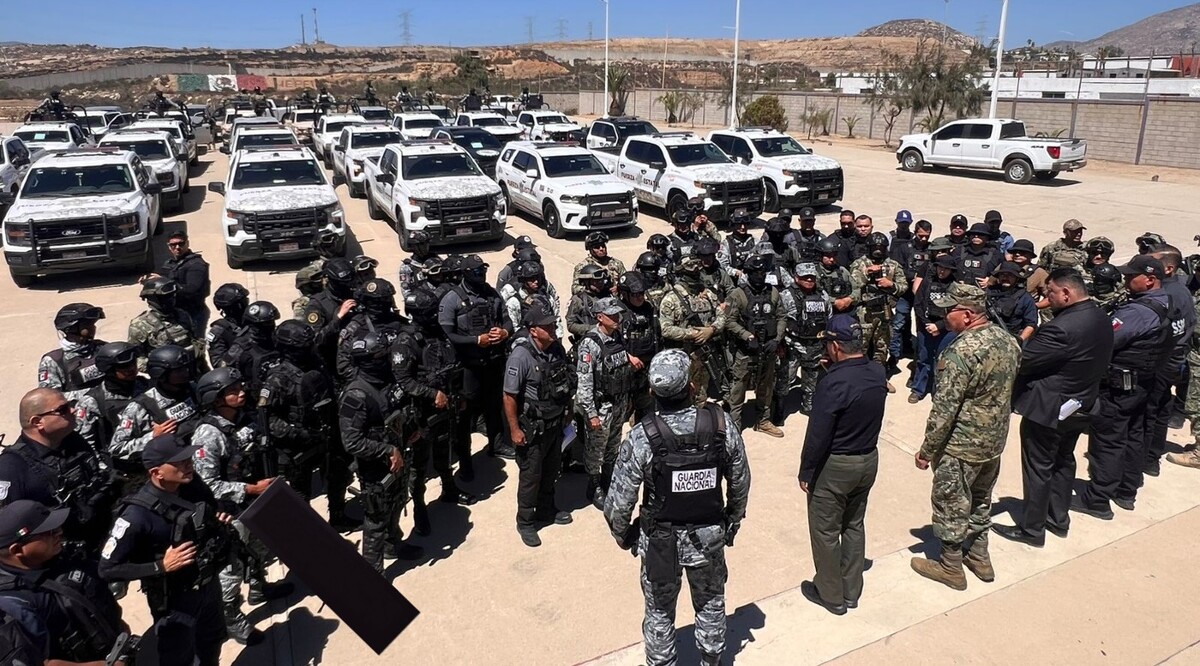 Despliegan operativo en Tecate. | Foto: Especial