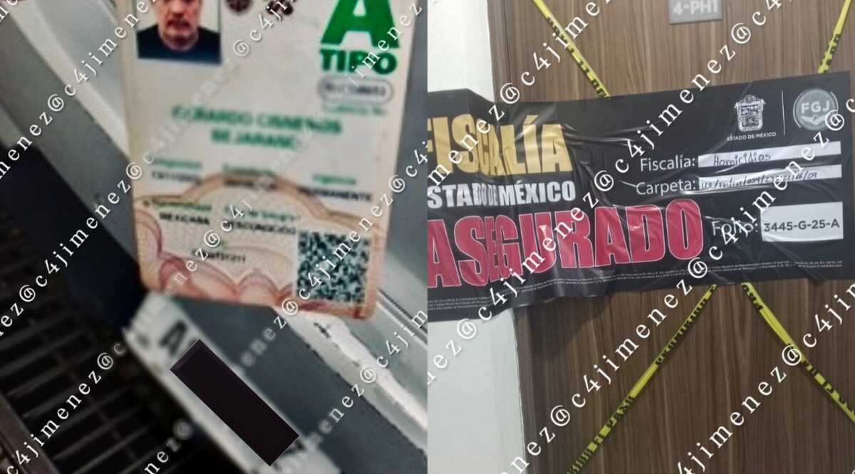 El hombre dejó una licencia en el acceso. | Fotos: X @C4jimenez