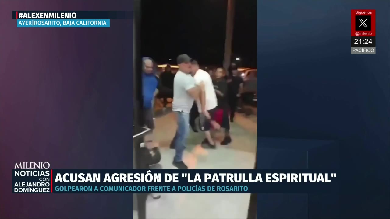 Golpean a periodista frente a policías en Rosarito; cuestionan inacción ante la Patrulla Espiritual