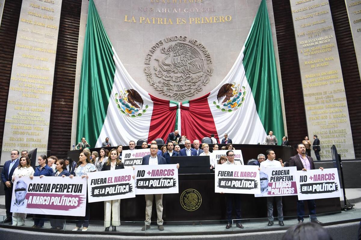 Los legisladores del PAN pidieron sanciones para los políticos vinculados con el crimen organizado. | Foto: Especial