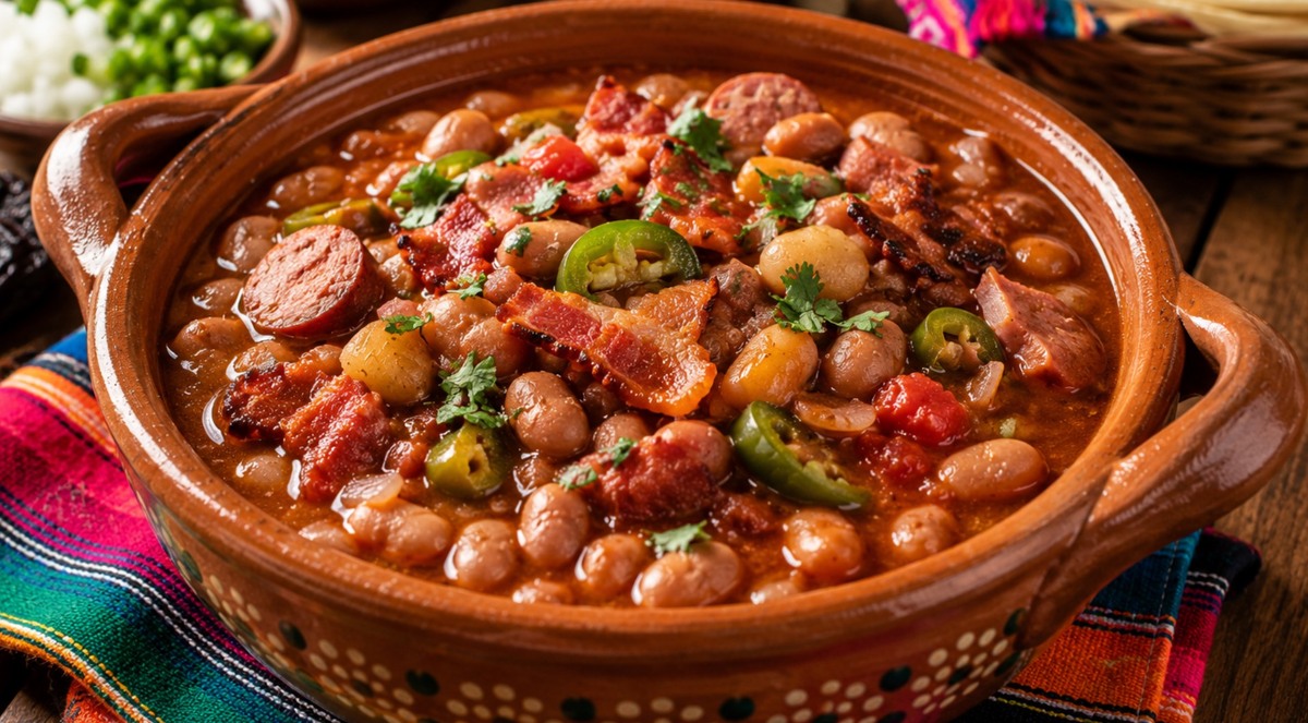 Receta para hacer frijoles charros. | IA