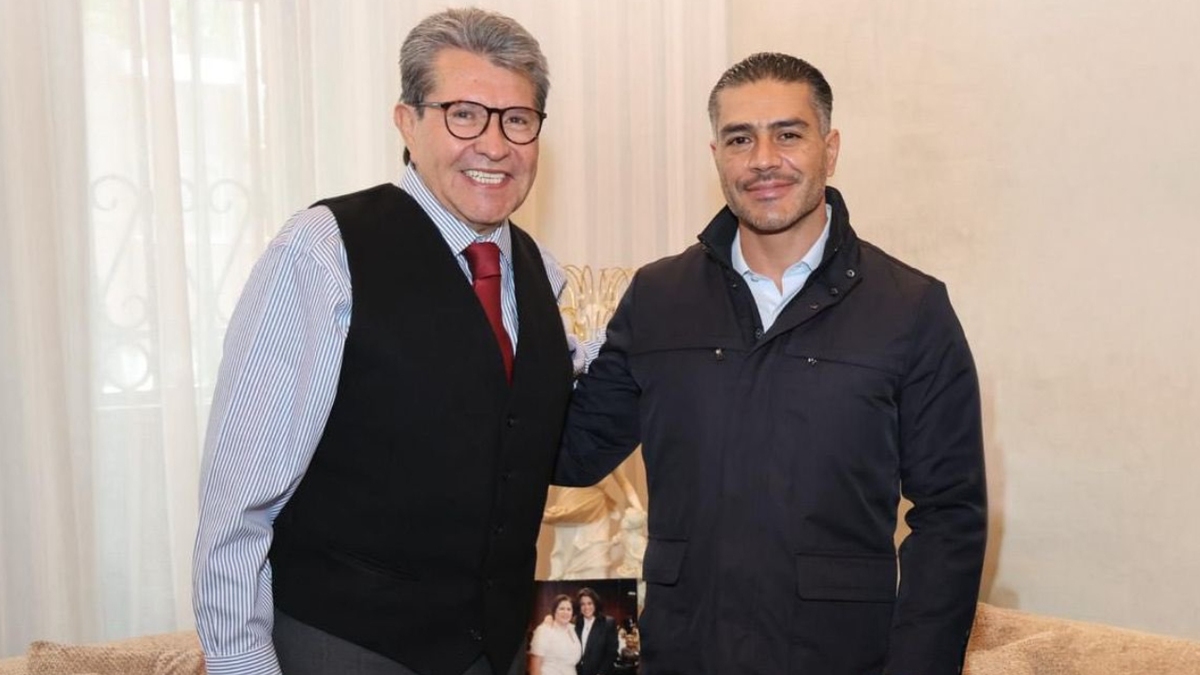 Ricardo Monreal en reunión con Omar García Harfuch. | Especial