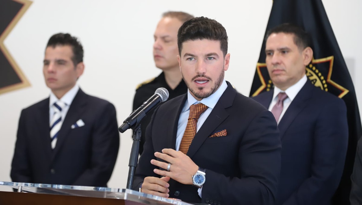 Samuel García en la rueda de prensa Nuevo León Informa | Luis Guerra