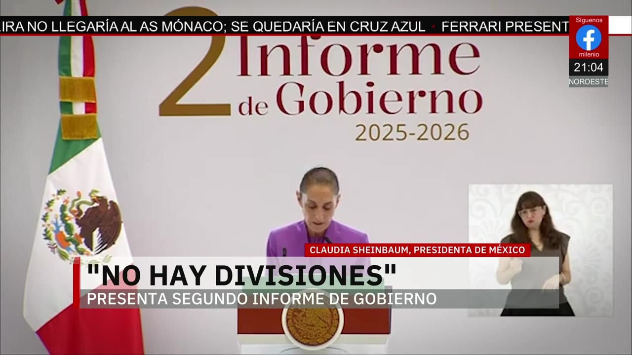 Sheinbaum reporta baja de 51% en homicidios pero México enfrenta tensión con EU