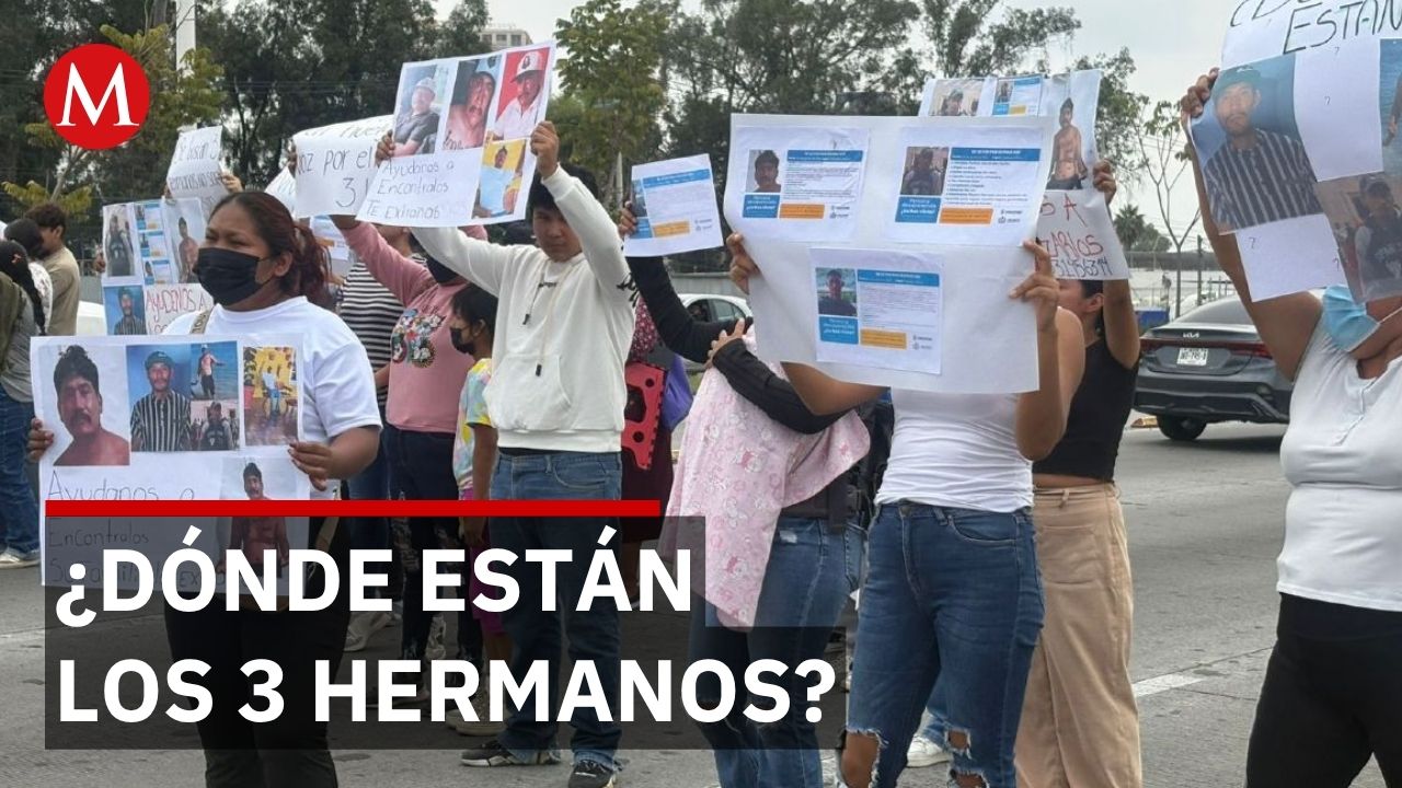 Desaparecen 3 hermanos albañiles en Zapopan en 24 horas, familias exigen respuestas