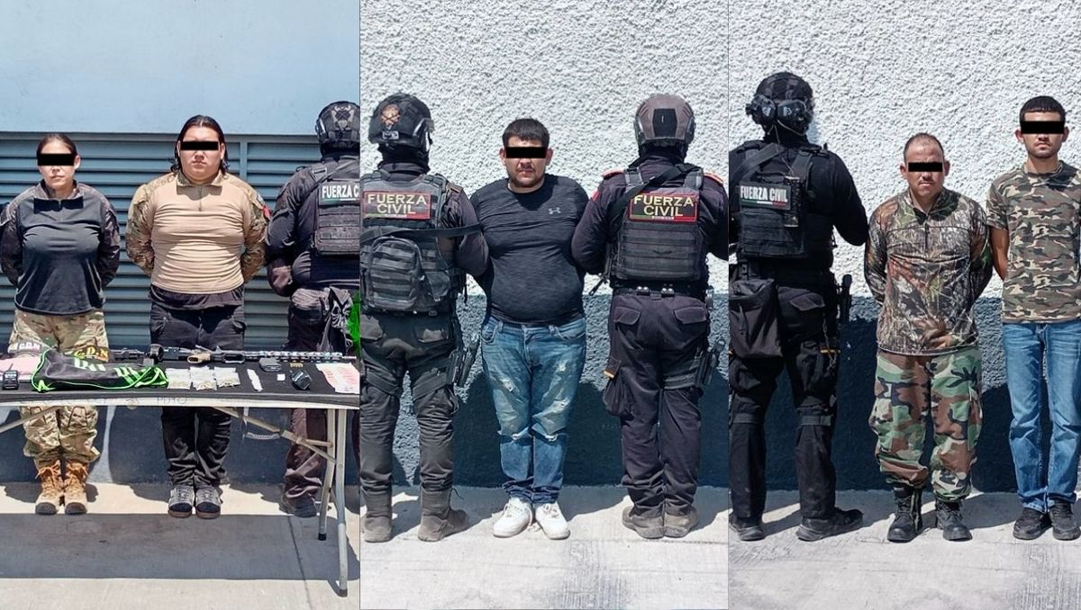 Entre los detenidos hay un  menor de edad y una mujer. Foto: Especial