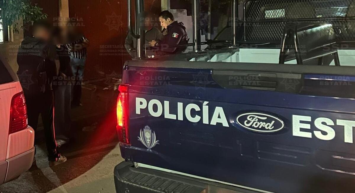 El joven fue resguardado y llevado a un lugar seguro. | Foto: Cortesía SSP Durango