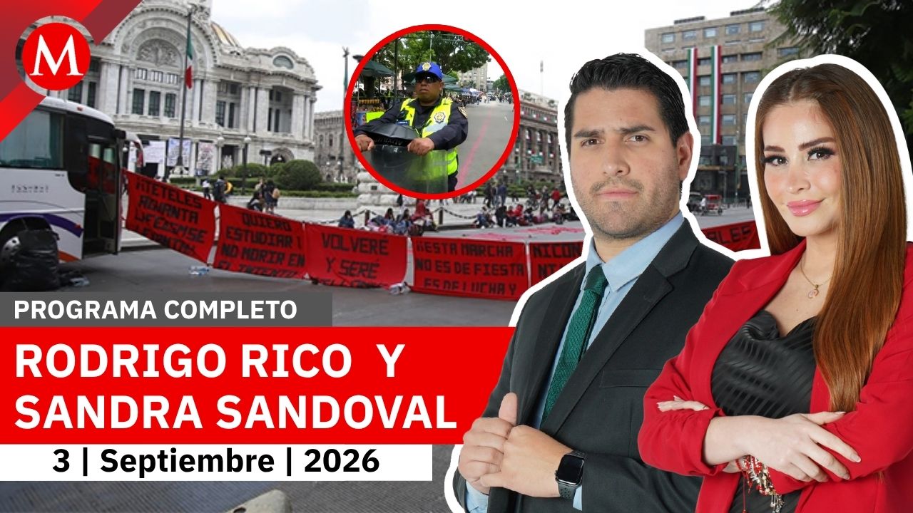 Normalistas de Puebla bloquean Eje Central en la CDMX | Milenio Noticias, 3 de septiembre de 2026