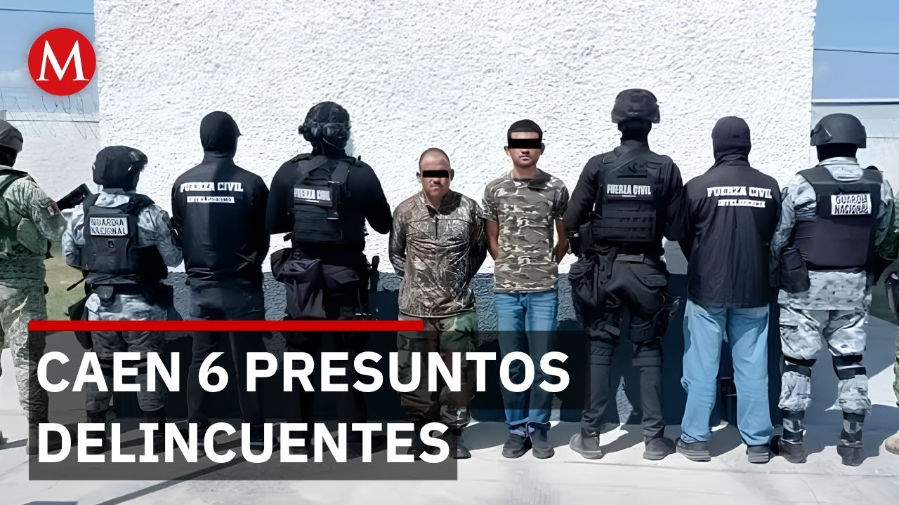 Operativo en Sabinas: 6 detenidos con armas, drogas y equipo táctico asegurado