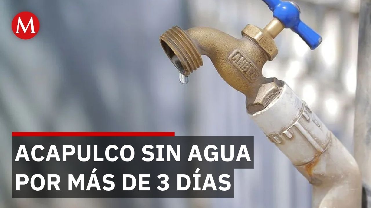 Tres plantas de agua paradas en Acapulco por falta de electricidad de CFE