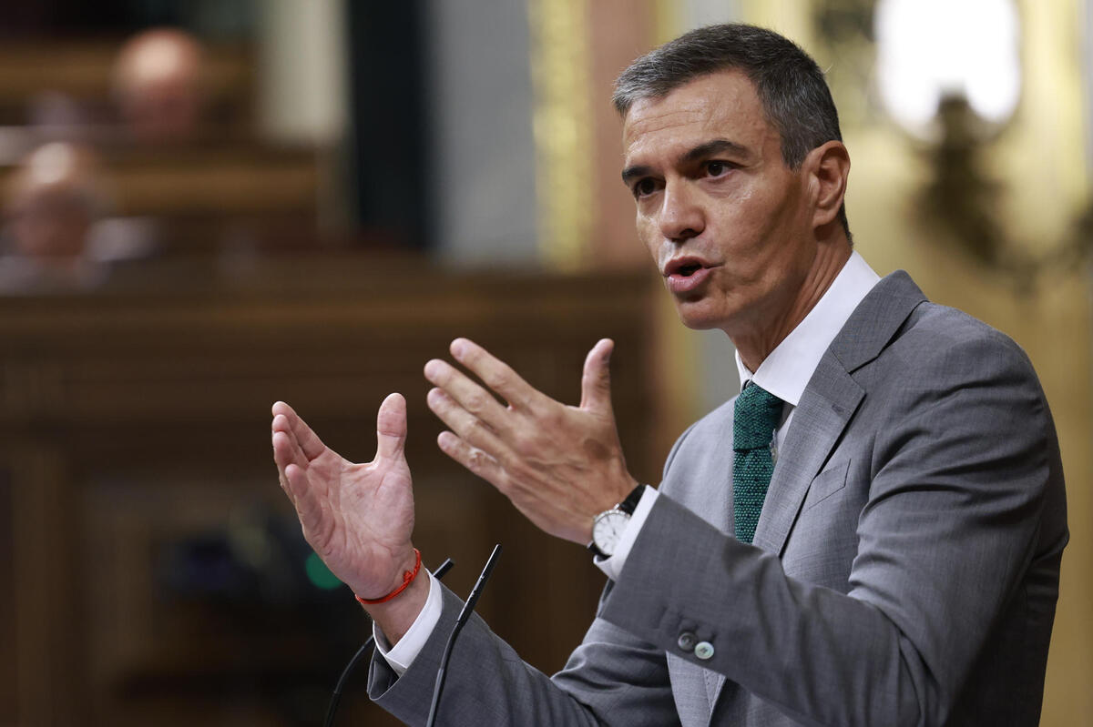 El presidente del Gobierno, Pedro Sánchez, comparece este jueves en el Congreso de los Diputados. | EFE