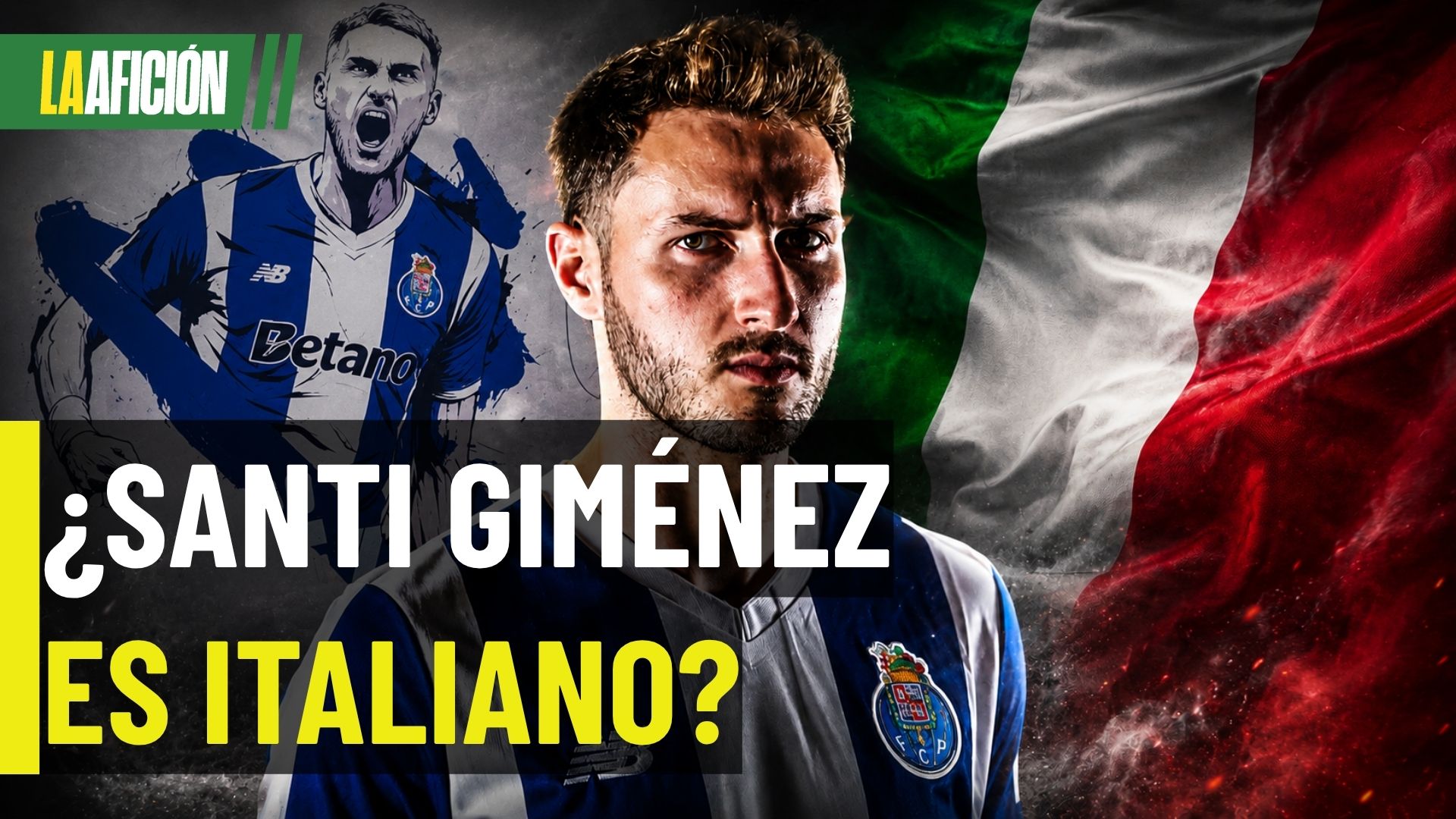 ¿Por qué Santiago Giménez aparece como italiano en Porto?