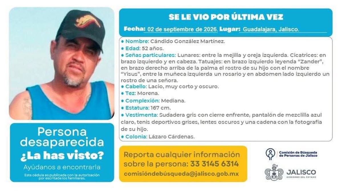 Cándido González buscaba a su hijo desde 2023 (Cortesía)
